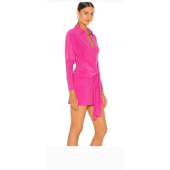Norma Kamali Orchid Pink Dress Size Small - Picture 1 of 9